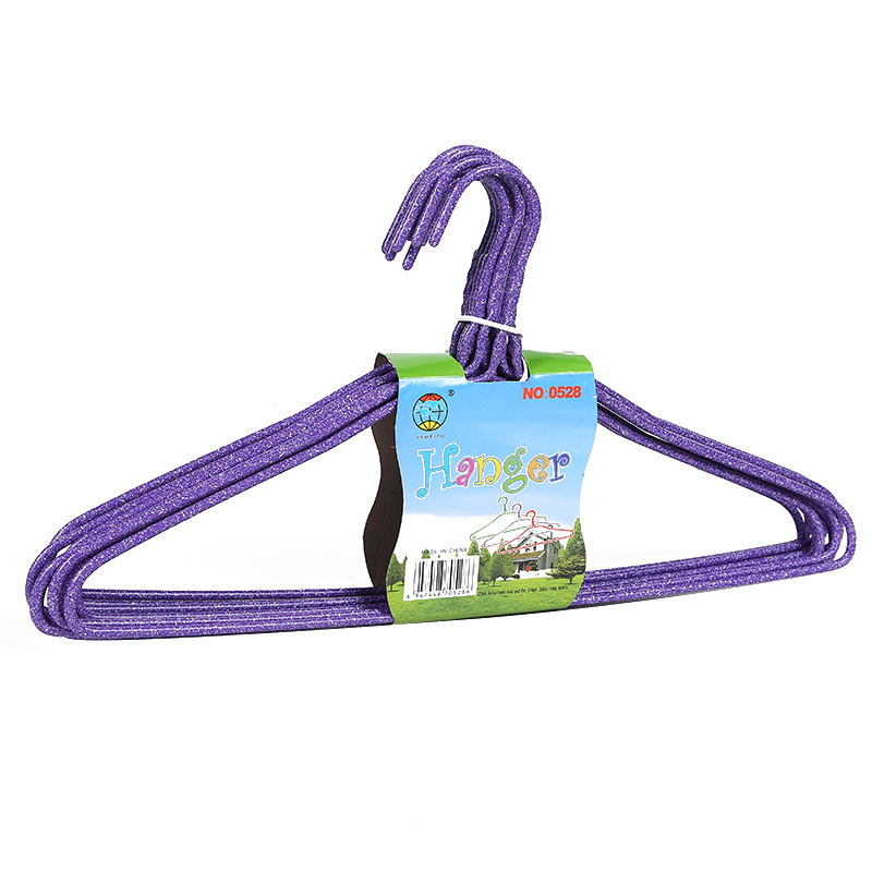 Modern and simple adult thickened clothes drying rack with hanging buckle design, easy to dry and leave no trace on the dipped plastic clothes rack Item Picture