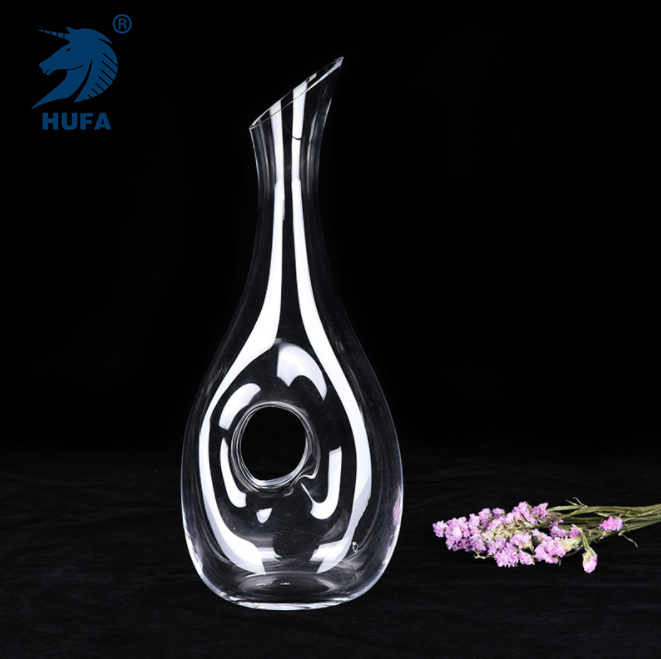 Crystal glass decanter, hand-handled wine pot, household restaurant quick handle decanter, wine pouring pot, household decanter, hotel decanter, glass decanter, decanter, wine pouring pot