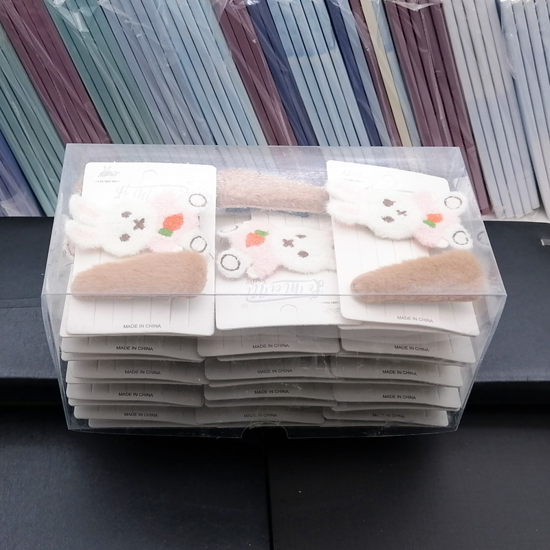 N3515 raw material + cartoon BB clips, duck clips, hair clips, hair accessories, headwear, Japanese and Korean accessories 2-yuan store wholesale Item Picture