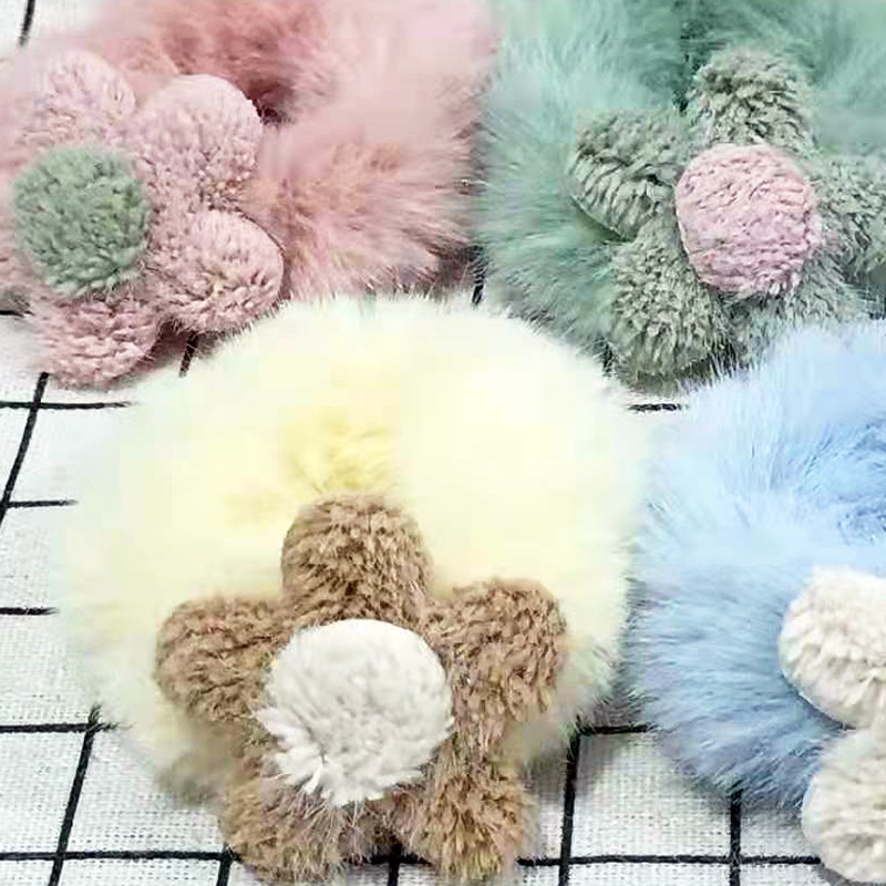N3415 rabbit fur cartoon hair bands, duck hair clips, hair clips, headwear, Japanese and Korean accessories, 2-yuan store wholesale Specification image