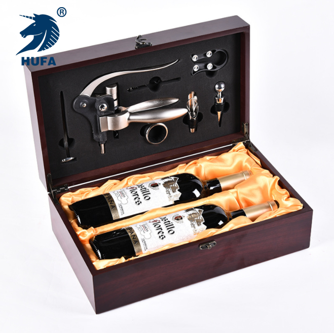 现货供应新款双支红酒葡萄酒红木盒酒具 红酒酒具套装厂家直销 红酒木盒  配酒塞 割锡纸刀  倒酒器  红酒开瓶器 红酒盒
