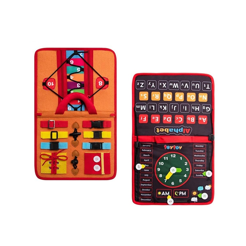 Wholesale of new CPC certified early education toys, felt, educational dressing learning boards, and children's busy boards Application Scenario