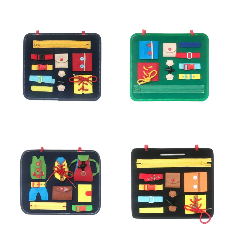 Wholesale of new CPC certified early education toys, felt, educational dressing learning boards, and children's busy boards Item Picture
