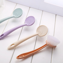 Creative kitchen plastic cleaning pot washing brush Household dishwashing brush with handle POTS and pans brush manufacturers wholesale