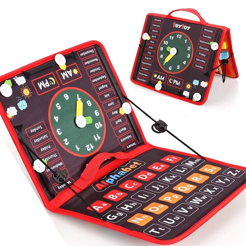 Wholesale of new CPC certified early education toys, felt, educational dressing learning boards, and children's busy boards Specification drawing