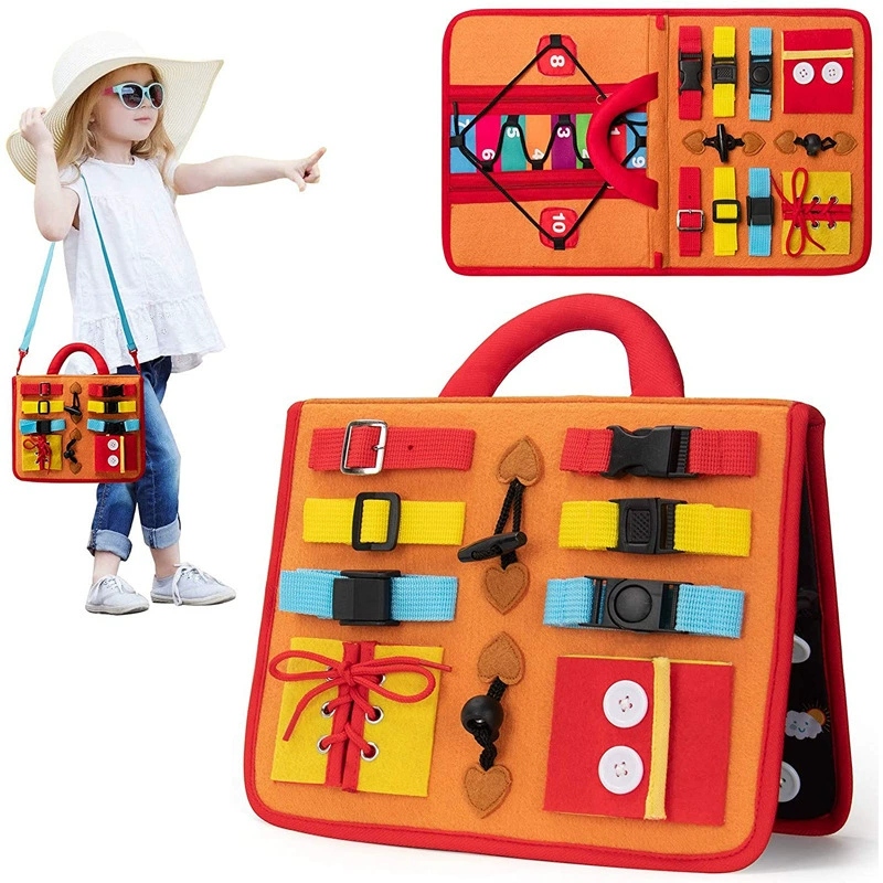 Wholesale of new CPC certified early education toys, felt, educational dressing learning boards, and children's busy boards full figure