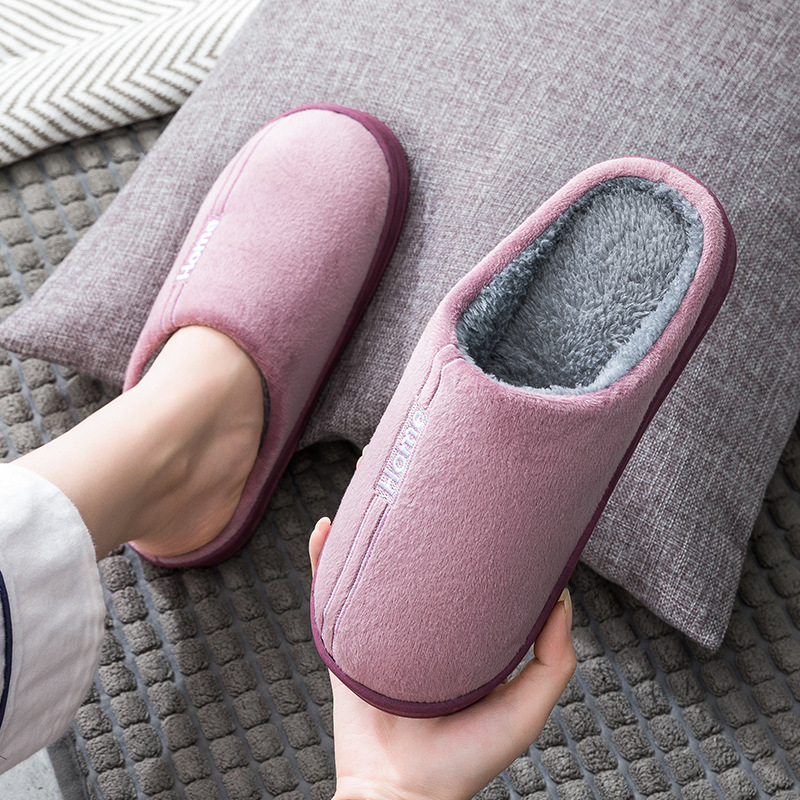 Cotton slippers for autumn and winter 2021: Men's home anti-slip indoor warm couple floor slippers, postpartum shoes, wool slippers for women Application Scenario