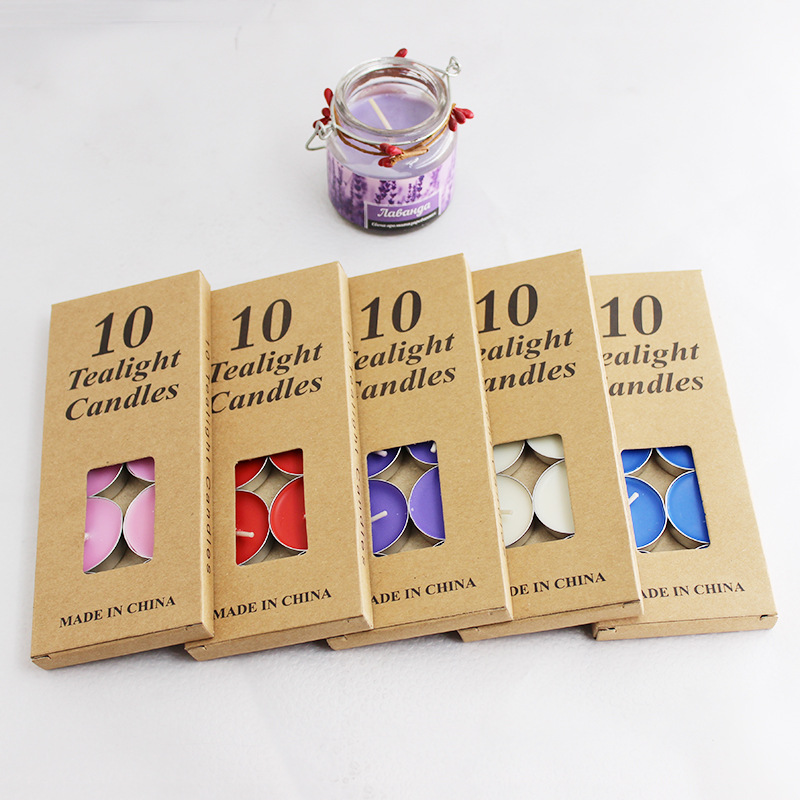 Creative small candle factory Buddhist candle for Buddha butter lamp paraffin candle romantic smokeless aroma wedding candle custom