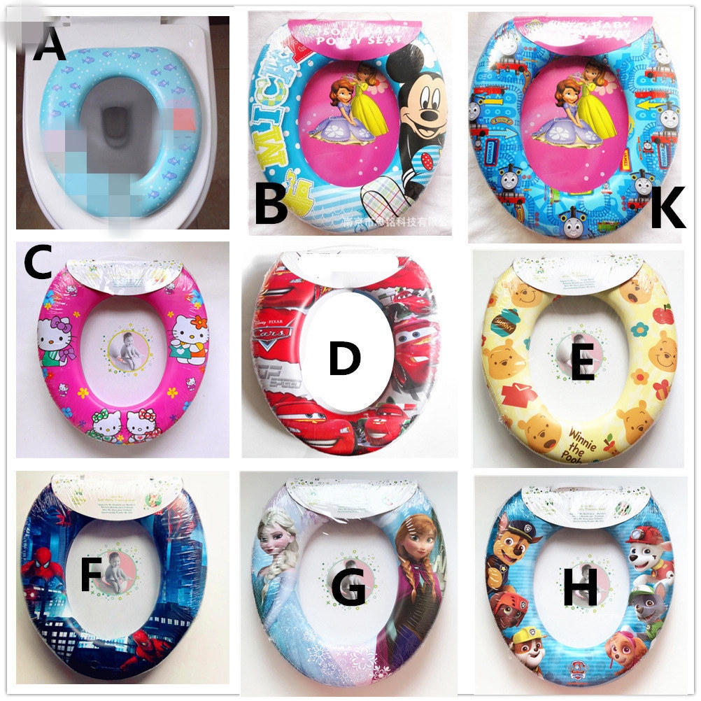 Children's cartoon toilet seat, pu soft cushion, no installation required, children's toilet seat wholesale is selling well at street stalls Item Picture