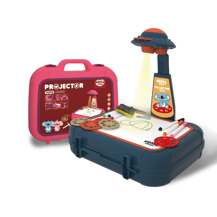 Koala Diary Children's Projection Painting Machine, Projection suitcase, Graffiti Writing Board, Illuminated Music, writing and painting board Specification drawing