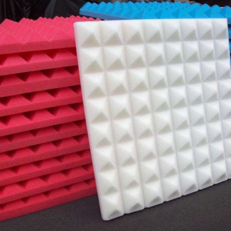 The manufacturer supplies high resilience sound insulation peak sponge, colored peak sponge, KTV egg sound-absorbing cotton details Picture