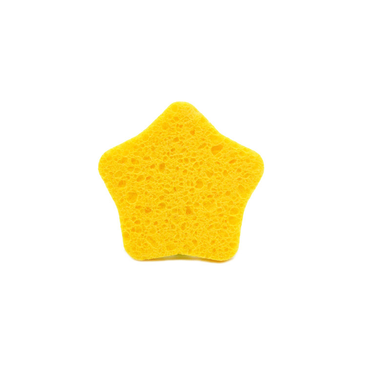 Wholesale wood pulp cotton star-shaped German fiber wood pulp cotton makeup remover wood pulp sponge powder puff cleaning face wash puff Application Scenario