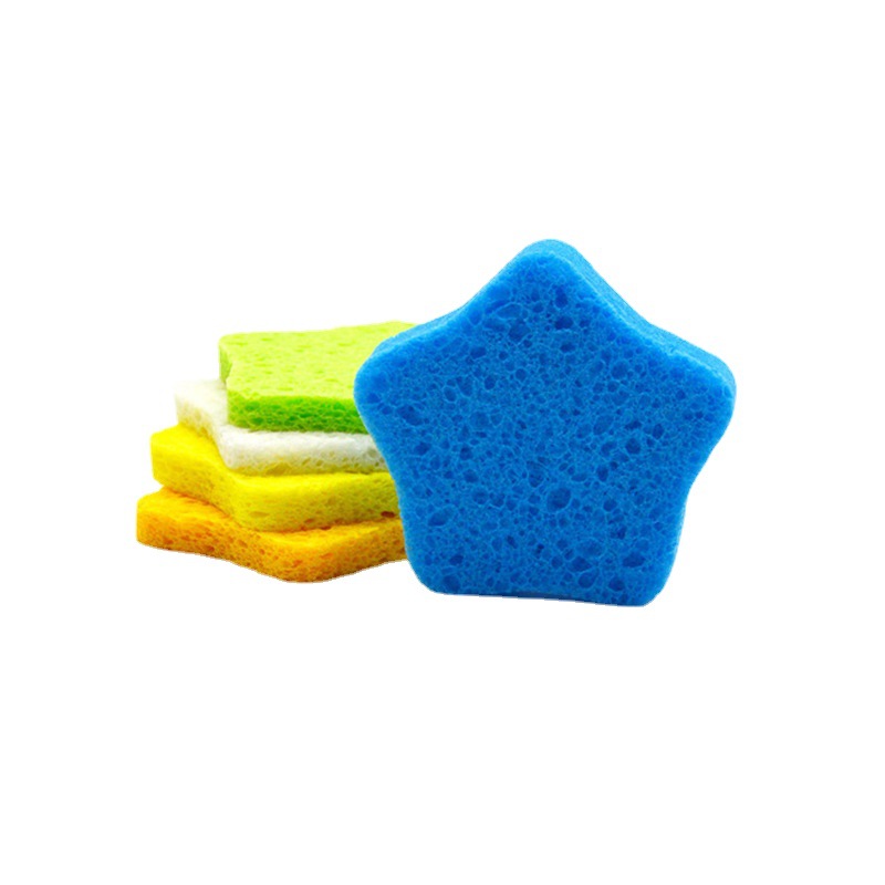 Factory wholesale wood pulp cotton face wash, cloud-shaped cleansing face wash, decontamination and cleaning wood pulp cotton Item Picture