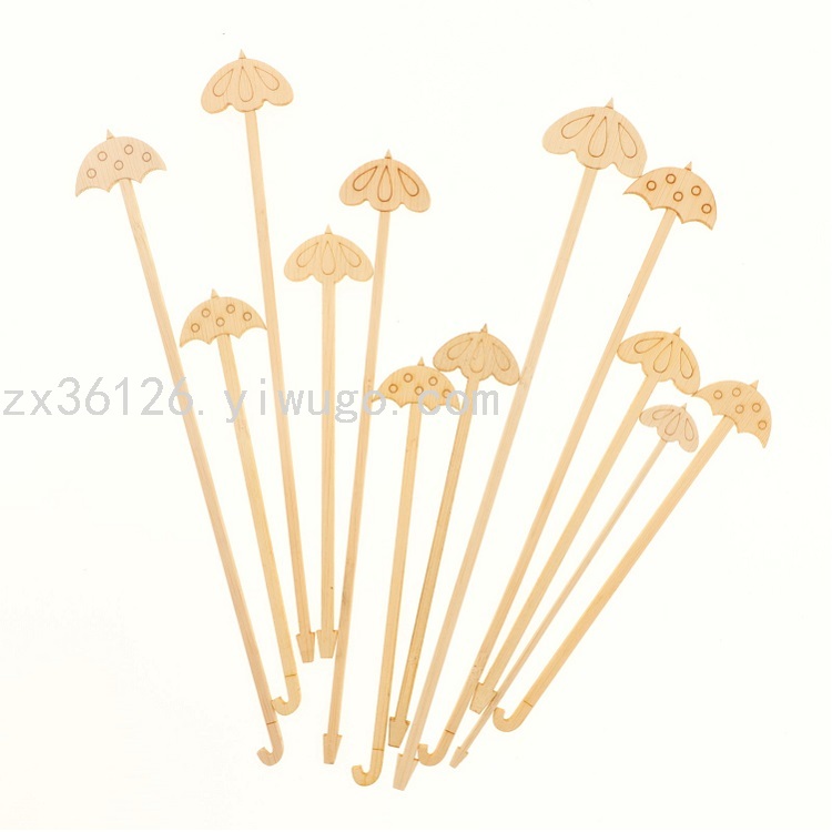 Bamboo disposable fruit dessert cake