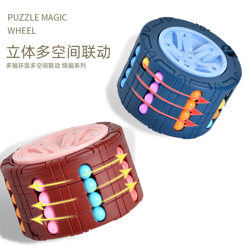 New cross-border fingertip spinning Magic Bean Kindergarten Finger Gyroscope Magic Cube Magic Plate Little Magic Bean Children's Educational toy details Picture