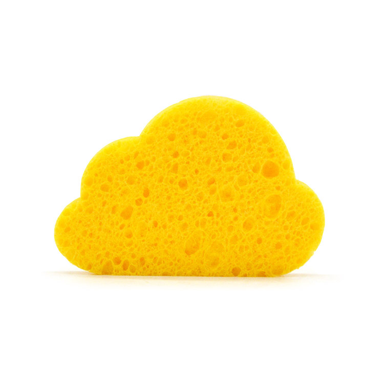 Factory wholesale wood pulp cotton face wash, cloud-shaped cleansing face wash, decontamination and cleaning wood pulp cotton Specification drawing