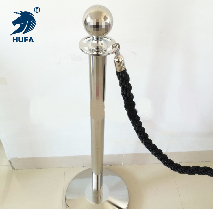 Bulk supply of customized stainless steel and white steel round ball round head LG-20 airport, hotel and club concierge railings Specification image