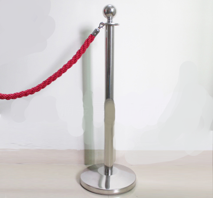 Bulk supply of customized stainless steel and white steel round ball round head LG-20 airport, hotel and club concierge railings details Picture