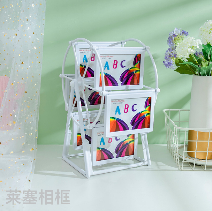 Ferris wheel plastic material creative children's display stand combination, personalized windmill gift handicraft photo frame details Picture