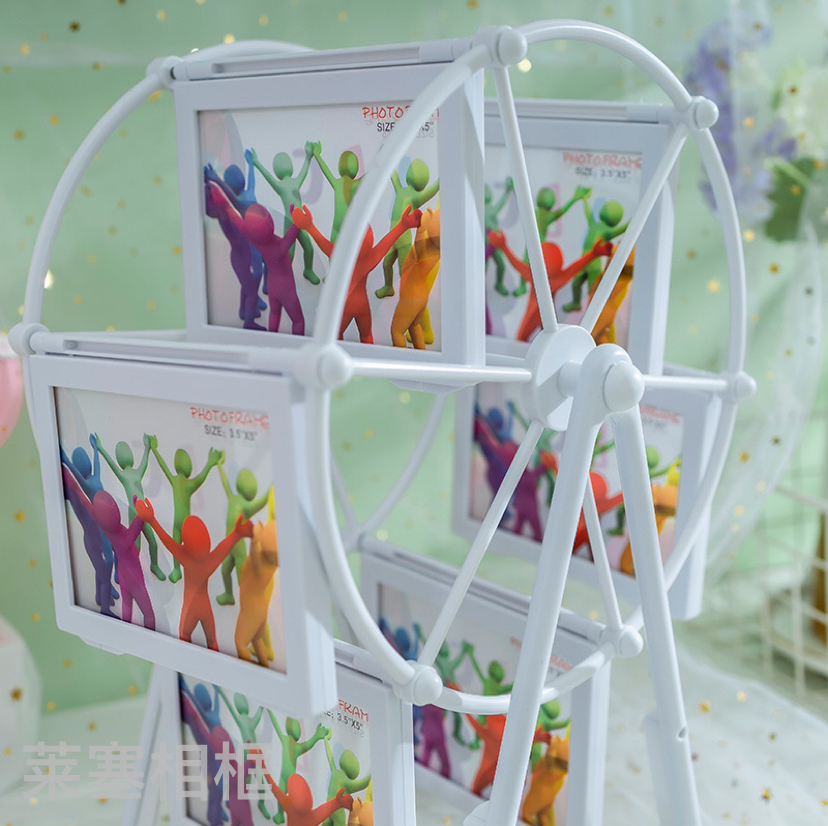 Ferris wheel plastic material creative children's display stand combination, personalized windmill gift handicraft photo frame Specification image