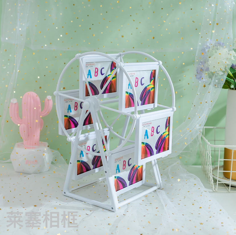 Ferris wheel plastic material creative children's display stand combination, personalized windmill gift handicraft photo frame