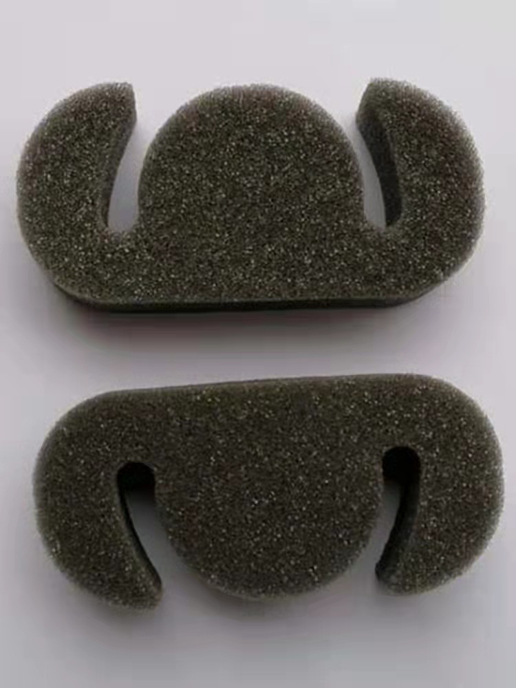 Customized packaging inner lining, black, white and gray polyurethane ring gasket, special-shaped flocking filled gift box sponge ring by the manufacturer Specification drawing