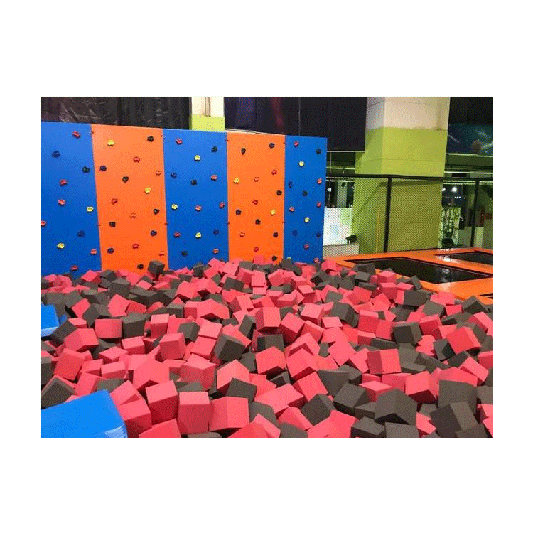 Trampoline, colored flame-retardant sponge blocks, children's playground, anti-collision sponge, rock climbing protection pool, anti-fall sponge details Picture