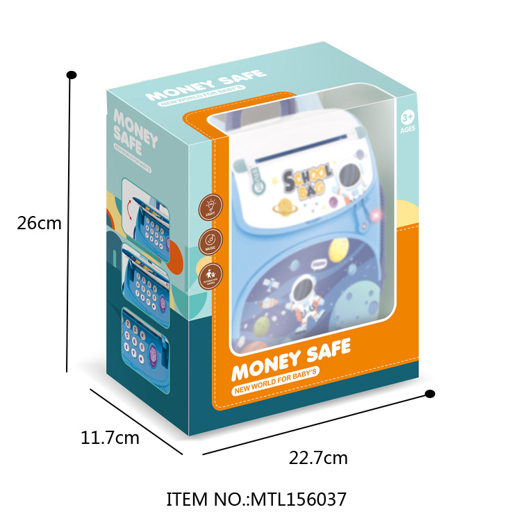 New cross-border best-selling children's schoolbags, backpacks, safes, money roll machines, creative password ATM piggy banks and toys Application Scenario