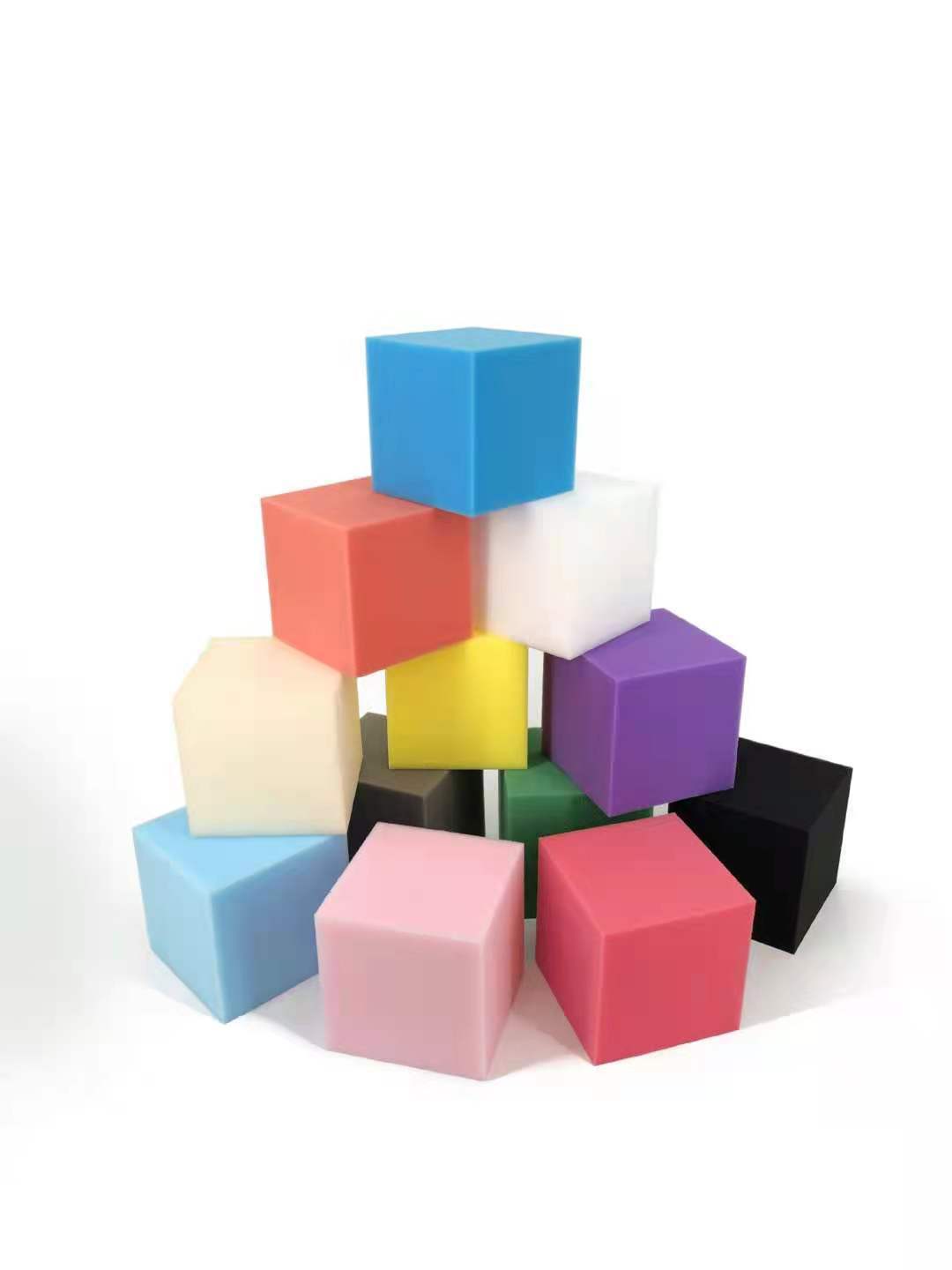 Trampoline, colored flame-retardant sponge blocks, children's playground, anti-collision sponge, rock climbing protection pool, anti-fall sponge Item Picture