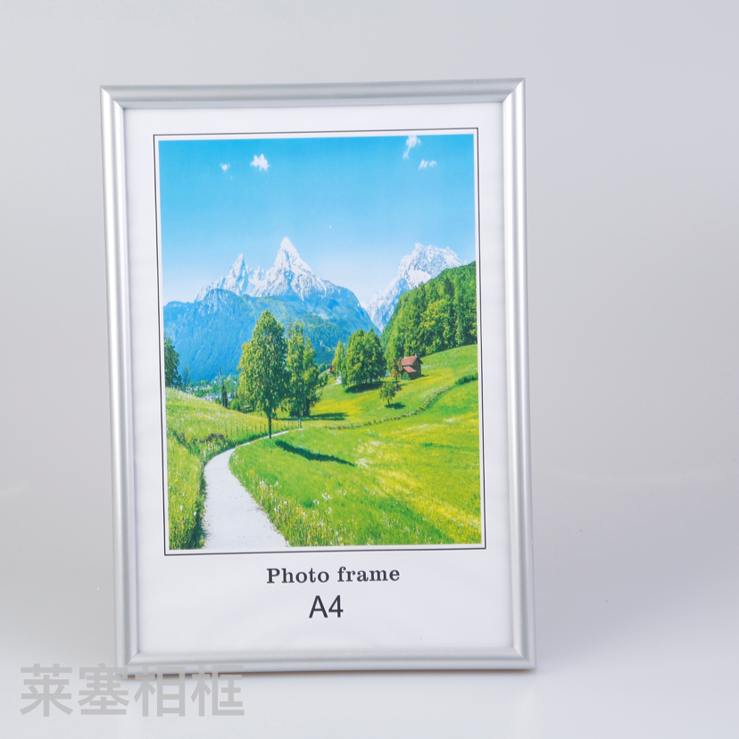 Photos of creative PVC decorative items with silver edge, home decoration gifts, living room and bedroom handicrafts, plastic photo frames