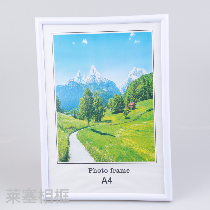 Photos of creative PVC decorative items with silver edge, home decoration gifts, living room and bedroom handicrafts, plastic photo frames Specification image