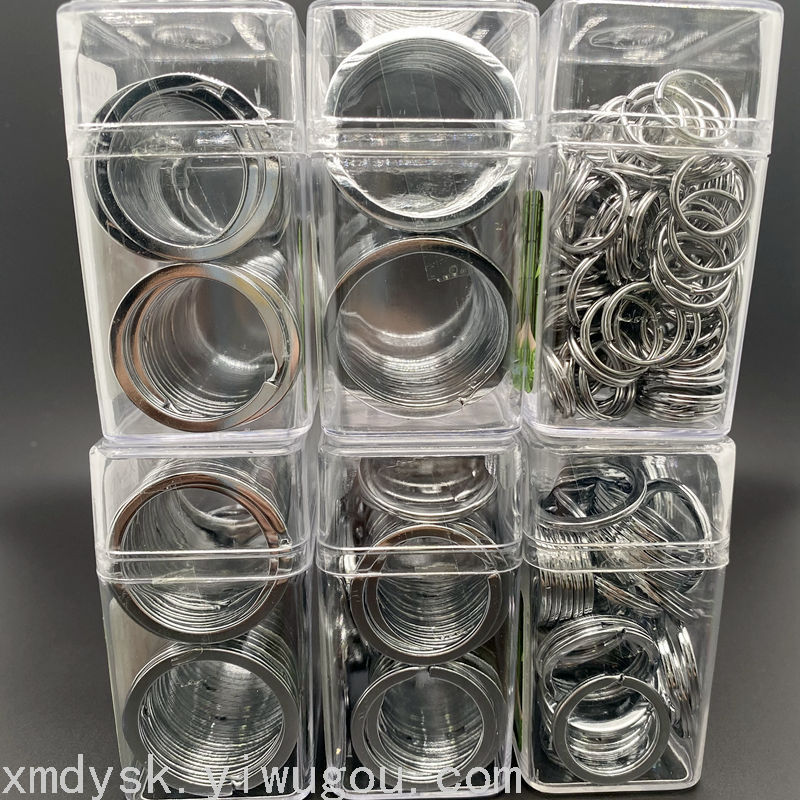 Xinmeida bottled key ring 30 35 38mm Circular keychain, circular chrome-plated ring, flat ring key ring Application Scenario