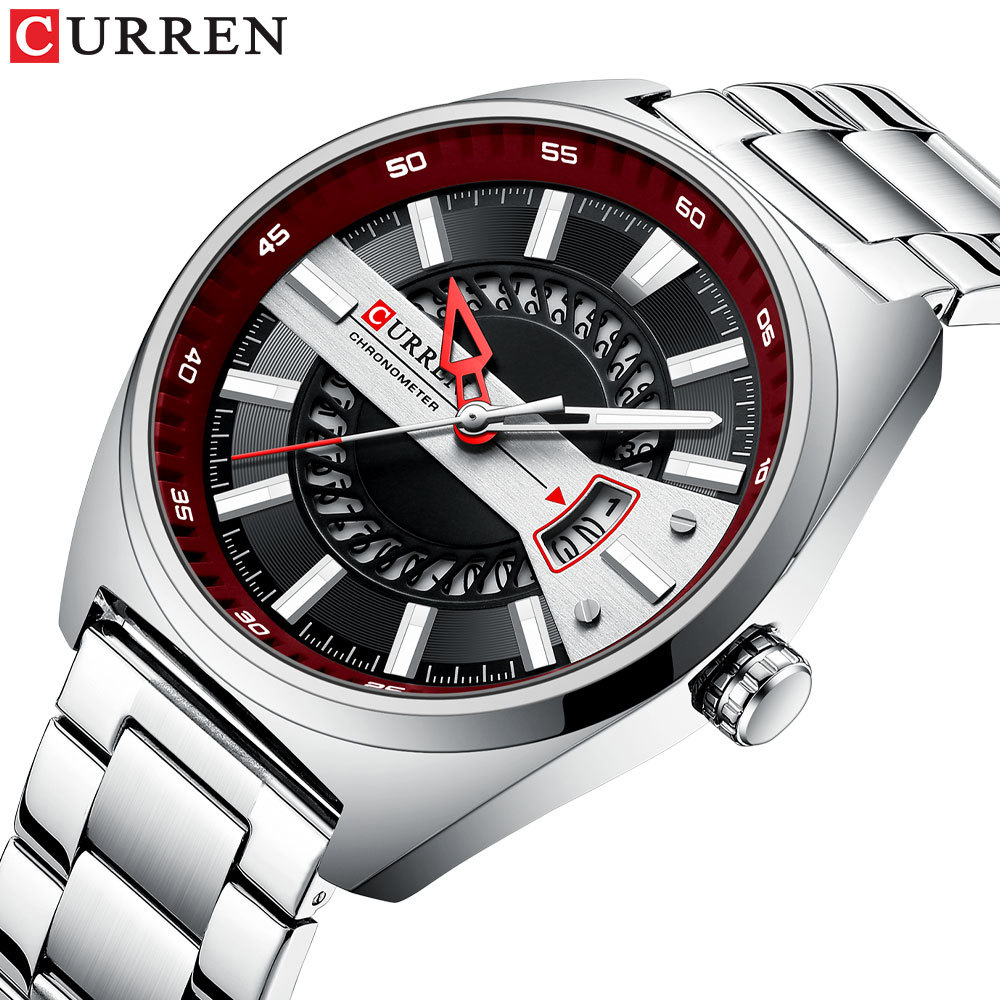 Curren/ Carren 8403 Men's Watch Calendar Steel Band quartz Business Casual men's watch Item Picture