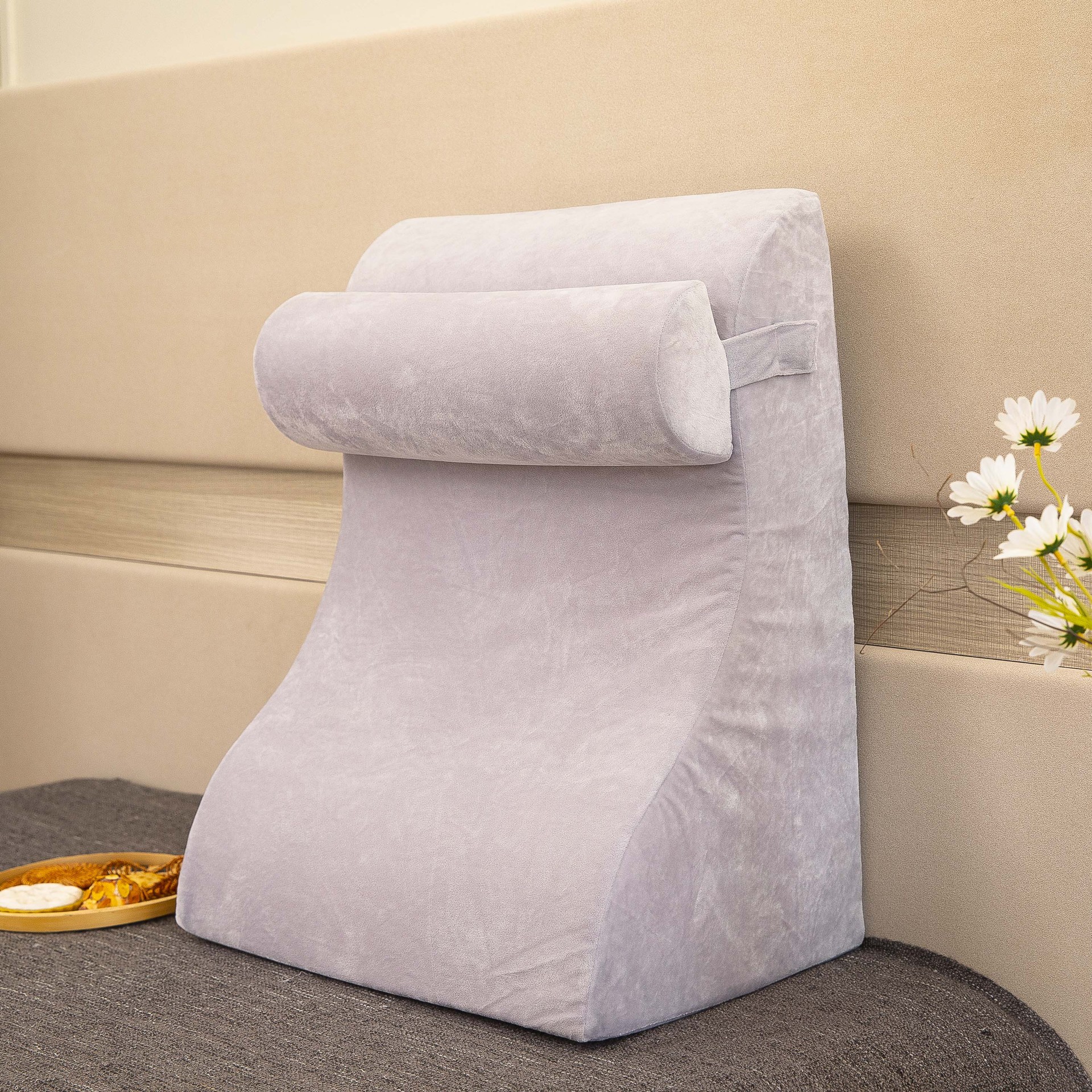 Amazon triangular bed cushions, large headrest, waist cushions, memory foam backrest, headrest full figure