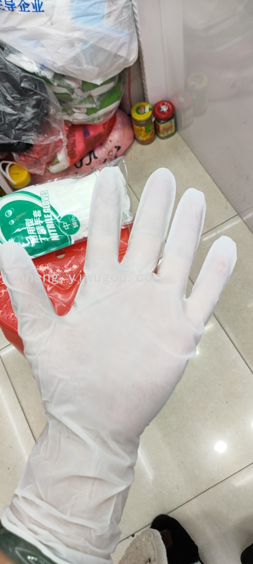 一次性防护手套实物图