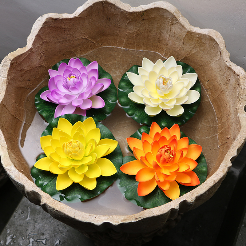 Artificial lotus lotus fake flower plastic flower customization