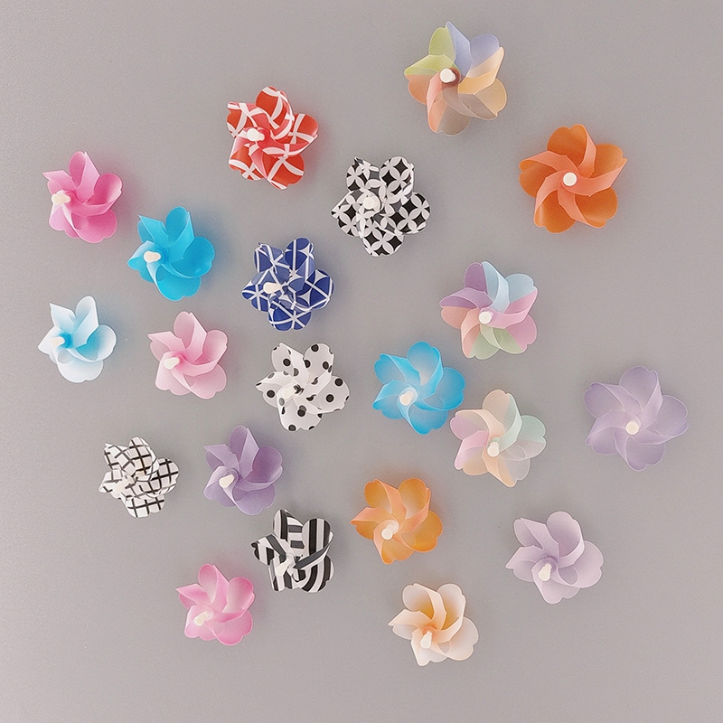 New Japanese 3D InS-style cherry blossom windmill mini cute refrigerator sticker magnetic sticker, personalized and creative refrigerator decoration full figure