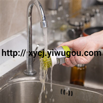 Creative kitchen press Wash pot brush Multi-function with liquid soap detergent jar Dish wash brush magic