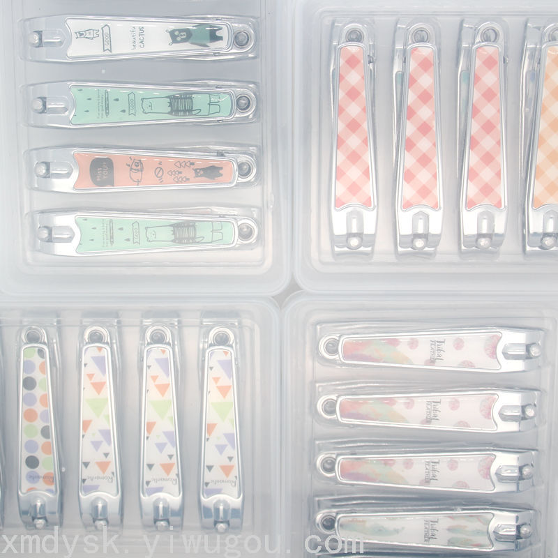 Creative geometric pattern nail clippers, simple nail clippers, large flat-cut multi-purpose nail clippers, nail pliers, nail art knives Item Picture