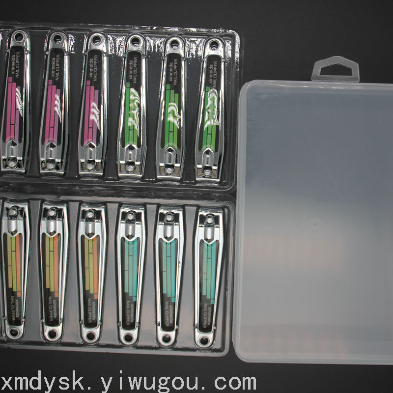 Large, simple nail clippers, black nail pliers, nail trimming files, box set, supermarket supply, factory wholesale Application Scenario