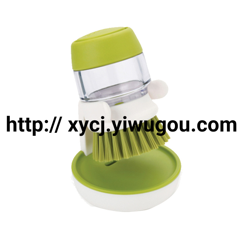 Creative Kitchen press-type pot cleaning brush, multi-functional pot with soap liquid and detergent, dishwashing brush, a magic tool Application Scenario