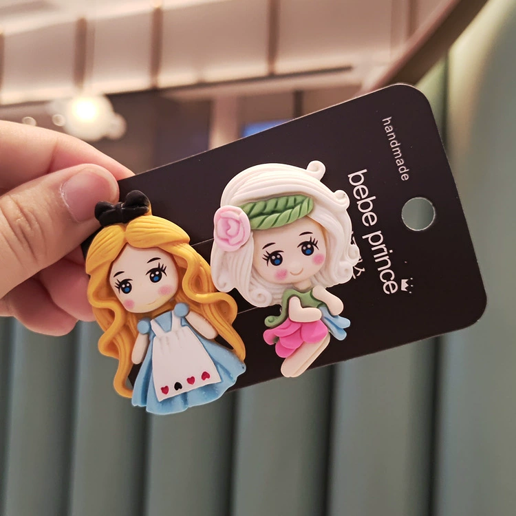 Wholesale of children's hair accessories from Dongdaemun, South Korea, including Flower Fairy, Princess and girl resin edge clips, bangs clips and hair clips Application Scenario