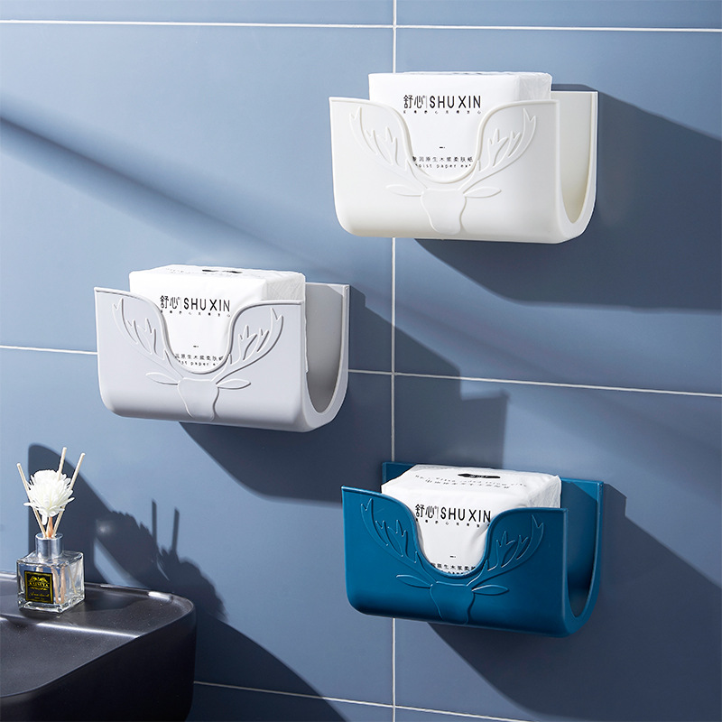 Kitchen storage rack, pot lid rack, fashionable non-drilling, bathroom tissue storage rack, multi-functional cutting board rack details Picture