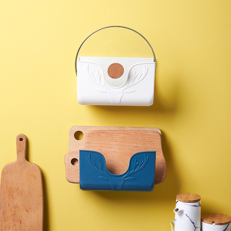 Kitchen storage rack, pot lid rack, fashionable non-drilling, bathroom tissue storage rack, multi-functional cutting board rack