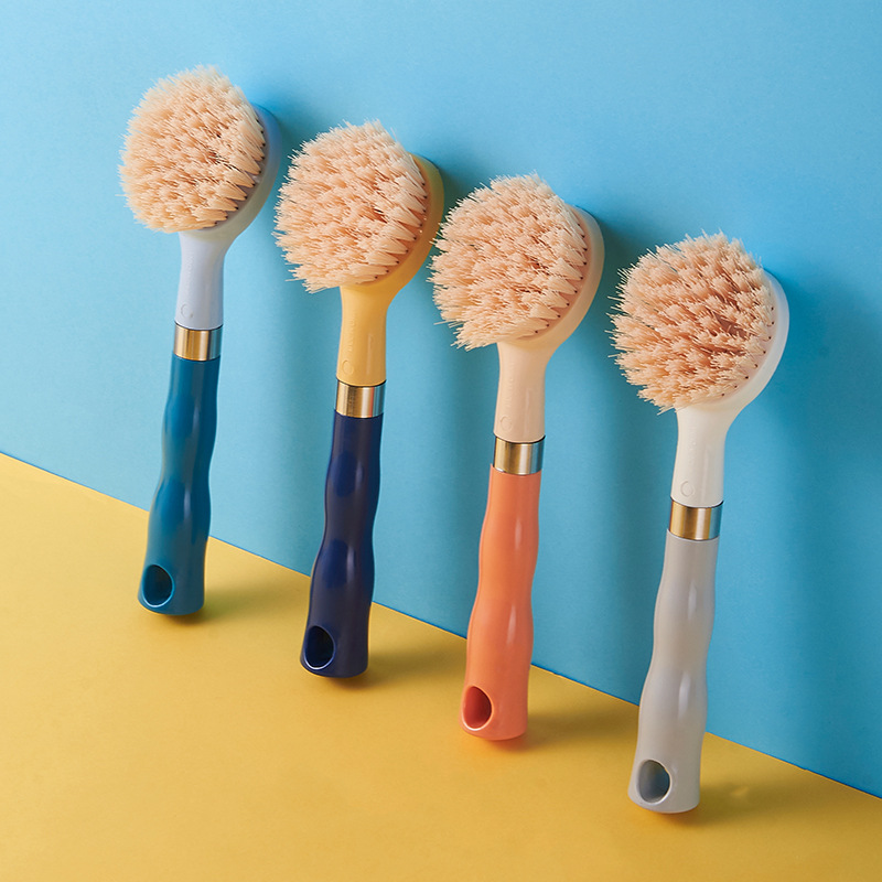 双色柄厨房卫生间瓷砖地板硬毛刷 家用多功能缝隙清洁刷浴缸刷子