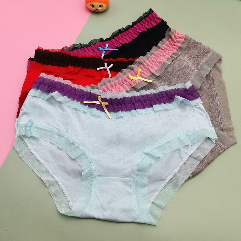 女士三角裤实物图