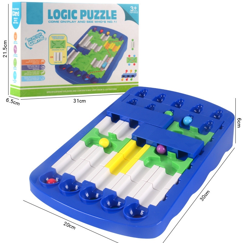 Cross-border children's logic maze puzzles, route finding DIY educational board game toys, board game challenge toys Application Scenario