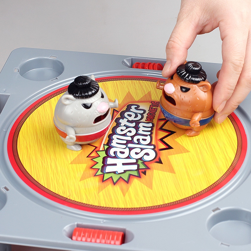 Novel hamster sumo, children's double wrestling match, video game, parent-child gathering, interactive battle board game toys wholesale Specification drawing
