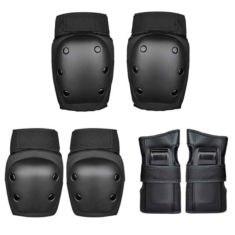 Factory wholesale long-board adult skateboard protective gear, balance car roller skates protective gear, children's roller skating protective gear 6-piece set h Specification drawing
