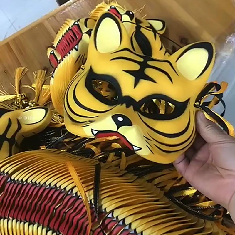 2022 New Tiger Mask New Bestseller Japanese-style anime male party Costume Half-face cat Fox mask Application Scenario